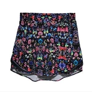 lululemon Hotty Hot High-Rise Skirt Flowerscope Black Size 10